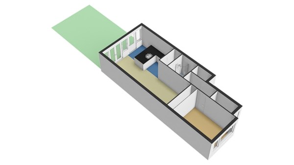 Floorplan - Groen van Prinstererstraat 93B, 3038 RG Rotterdam